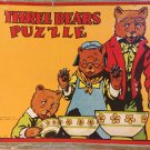 Antique THREE BEARS PUZZLE + Three Little Pigs Milton Bradley #4776 Vintage RARE