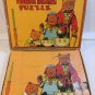 Antique THREE BEARS PUZZLE + Three Little Pigs Milton Bradley #4776 Vintage RARE