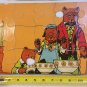Antique THREE BEARS PUZZLE + Three Little Pigs Milton Bradley #4776 Vintage RARE