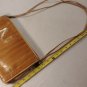 Vintage Lee Sands Genuine EEL SKIN Leather Handbag Purse Double Carry Strap