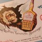 Von Laer's Ginger Wine 14x11 Wall Hanging Metal SIGN Advertising Druggist Monkey