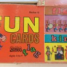 1969 FUN CARDS Series #2 Parker Brothers Vintage Alphabet Child Learning Game