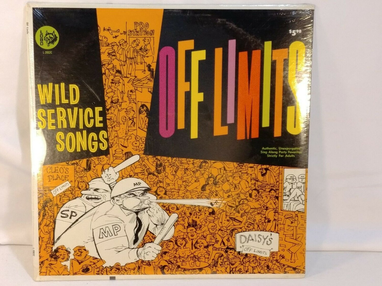 Off Limits WILD SERVICE SONGS Adult Vinyl Record NEW SEALED LP Apex Lobo L-2002C