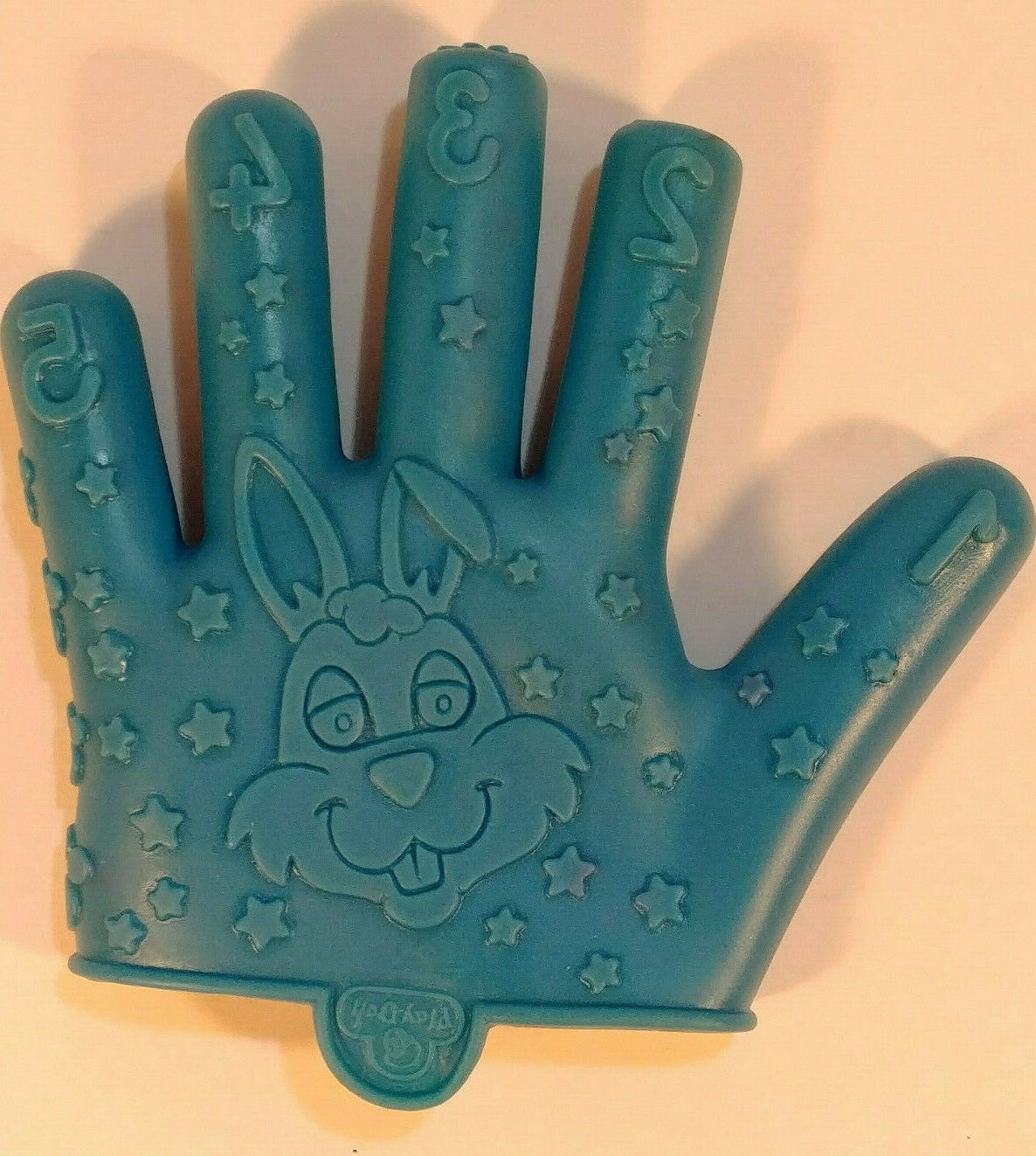Play-Doh Hand Splatz Accessory Rubber Glove Shape Maker 1997 Vintage Hasbro BLUE