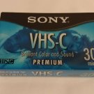 1 Sony VHS-C Premium Blank Camcorder Video Cassette Tape 30 Min TC-30VHGL SEALED