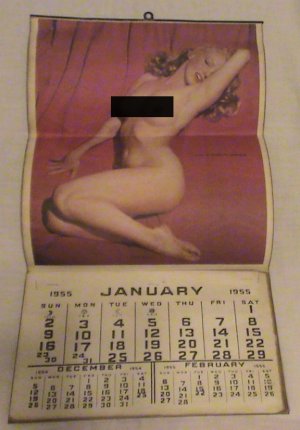 Marilyn Monroe 1955 calendar