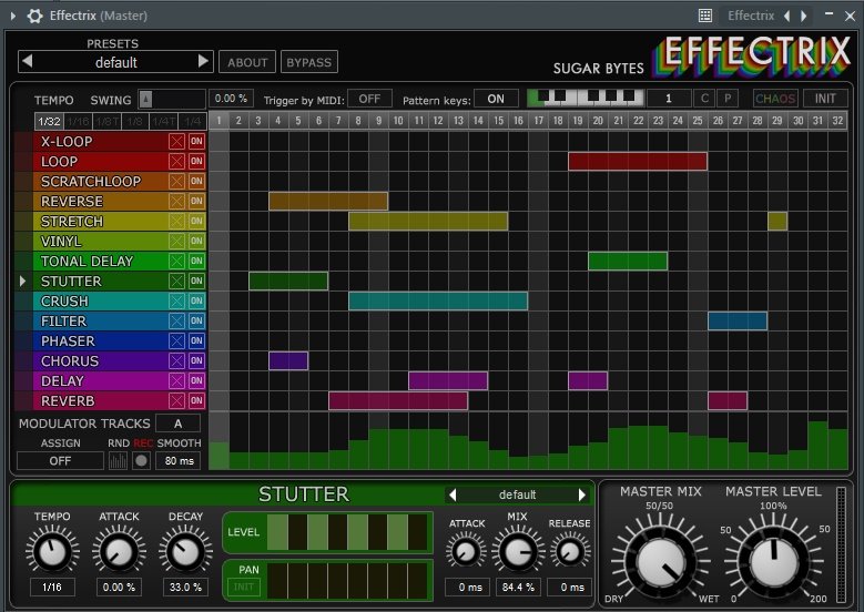 Sugar Bytes Effectrix Effects Sequencer VST Plugin PC & MAC