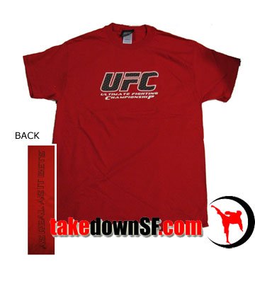 UFC - Red Logo T-shirt Size Large