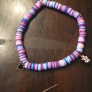 Pink clay bead braclet