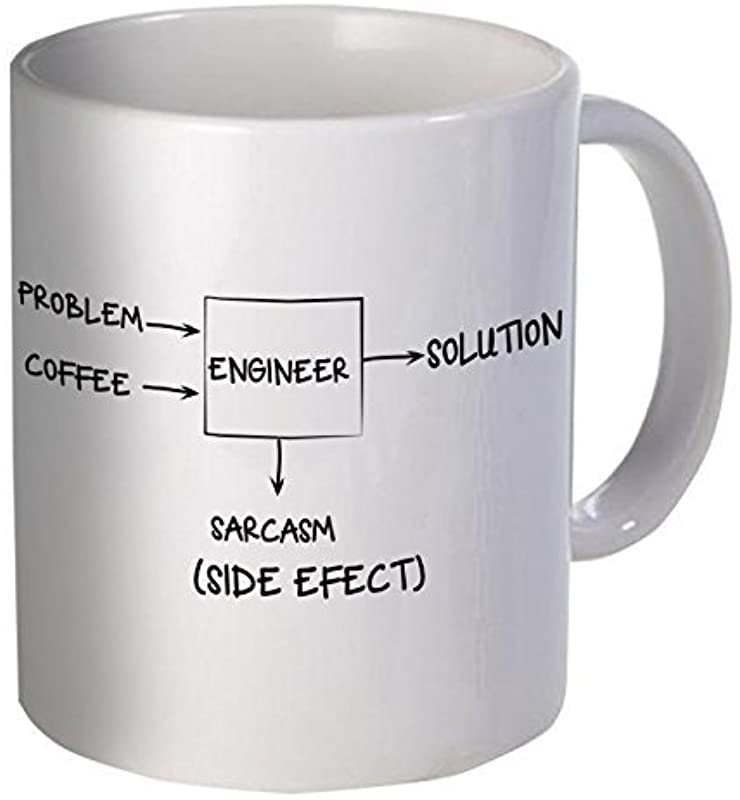Willcallyou Engineer Problem Solution Sarcasm Side Effect 11 Ounces Funny Coffee Mug