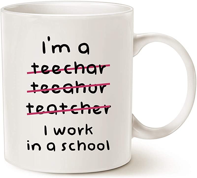Teacher Funny Coffee Mugs Wrong I'm an Teacher, I Work in a School Best Motivational and Inspiration