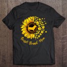 Tadostore Womens Sunflower Basset Hound Mom Dog Lover Gift Tee Shirt