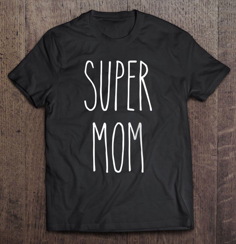 Tadostore Dunn Mug Style Super Mom Women Mom Christmas Rae Raglan Baseball Tee Tee Shirt