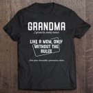 Tadostore Womens Grandma Definition Funny Family Grandmother Quotes Sayings Tee Shirt