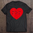 Tadostore Mom In Braille Inside Big Red Heart Mothers Day Tee Shirt