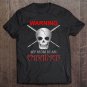Tadostore Warning My Mom Is An Embalmer Mortician Skull Tee Shirt