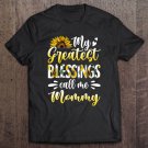 Tadostore My Greatest Blessings Call Me Mommy Sunflower Gift Tee Shirt