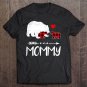 Tadostore Red Plaid Mommy Bear Two Cubs Matching Buffalo Pajama Xmas Tee Shirt