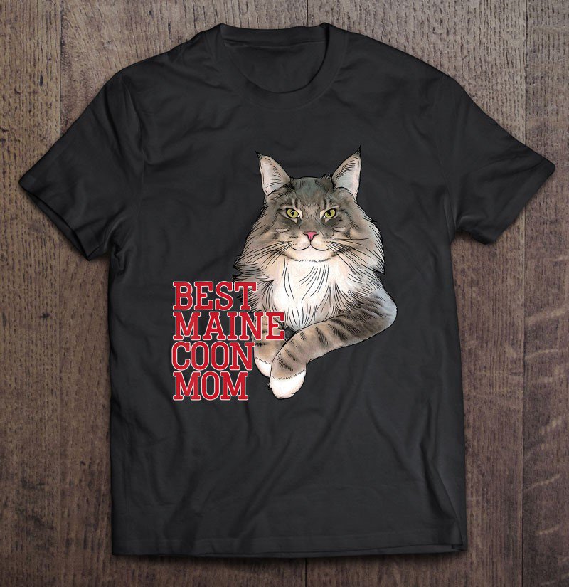 Tadostore Best Maine Coon Mom Funny Cat Tee Shirt
