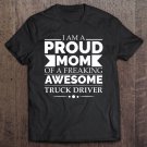 Tadostore Proud Mom Of Awesome Truck Driver Mother's Day Gift Present Tee Shirt