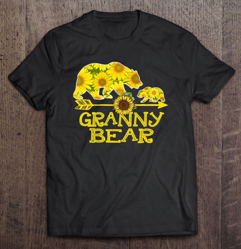 Tadostore Granny Bear Sunflower Funny Mother Father Gifts Tee Shirt