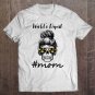 Tadostore World's Dopest Mom Skull Weed Tee Shirt