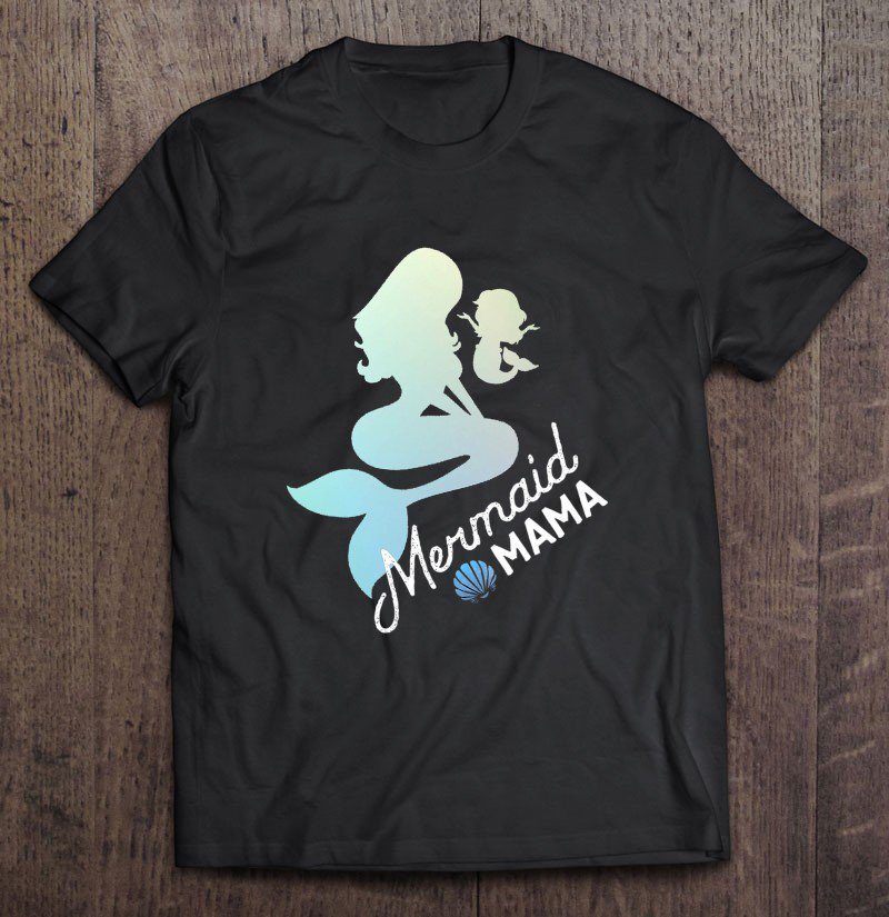 Tadostore Funny Mermaid Mama Mom Sea Lover Kids Novelty Tee Shirt