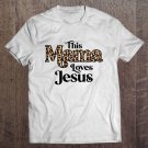 Tadostore This Mama Loves Jesus Leopard Print Tee Shirt