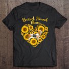Tadostore Sunflower Heart Basset Hound Mama , Mother's Day Tee Shirt