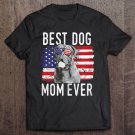 Tadostore Womens American Flag Best Dog Mom Ever Dogues De Bordeaux Usa Tee Shirt