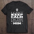 Tadostore Womens Keeper Mom Soccer Tee Funny I Can't Keep Calm Goalie Gift Tee Shirt