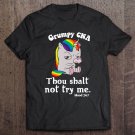 Tadostore Funny Unicorn Grumpy Cna Thou Shalt Not Try Me Tee Shirt