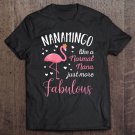 Tadostore Womens Nanamingo Pink Flamingo Nana Funny Mothers Day Gift V-Neck Tee Shirt