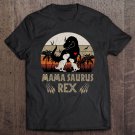 Tadostore Funny Mamasaurus Rex I Funny Two Kids Mom And Dinosaur Pullover Tee Shirt
