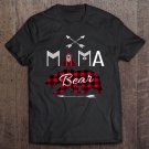 Tadostore Mama Bear Buffalo Plaid Family Camping Bear Rustic Pullover Tee Shirt