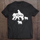 Tadostore Mama Bear 4 Baby Bear Cubs Following Riding On Back Tee Shirt