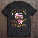 Tadostore I'm The Nana Witch Broom Candy Pumpkin Family Halloween Girl Tee Shirt