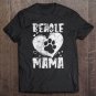Tadostore Womens Beagle Mom Mama Beagle Lover Gifts V-Neck Tee Shirt