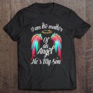 Tadostore I Am The Mother Of An Angel He's My Son Colorful Wings Version Tee Shirt