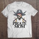 Tadostore Pirate Mom Captain Sword Gift Funny Halloween Patch Tee Shirt