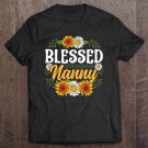Tadostore Blessed Nanny Shirt Mothers Day Cute Gift Floral Tee Shirt