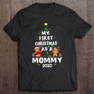 Tadostore First Christmas As A Mommy 2020 Mom Gift Christmas Tree Tee Shirt