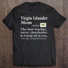 Tadostore Womens Virgin Islander Mom Definition Tee Us Virgin Islands Flag Tee Shirt