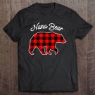 Tadostore Nana Bear Red Plaid Matching Family Christmas Tee Shirt