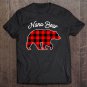 Tadostore Nana Bear Red Plaid Matching Family Christmas Tee Shirt
