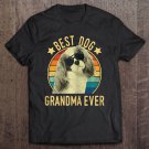 Tadostore Womens Best Dog Grandma Ever King Charles Spaniel Mother's Day Tee Shirt