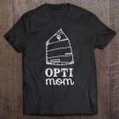 Tadostore Opti Mom Shirt Sailboat Junior Sailing Race White Logo Tee Shirt