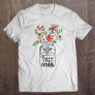 Tadostore Womens Happiness Is Being Nonnie Life - Flower Art-Grandma Tee Tee Shirt