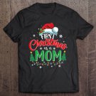 Tadostore First Christmas As A Mom Funny Christmas Gift New Mom Mommy Tee Shirt