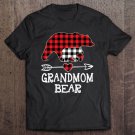 Tadostore Red Plaid Grandmom Bear Christmas Pajama Matching Family Tee Shirt